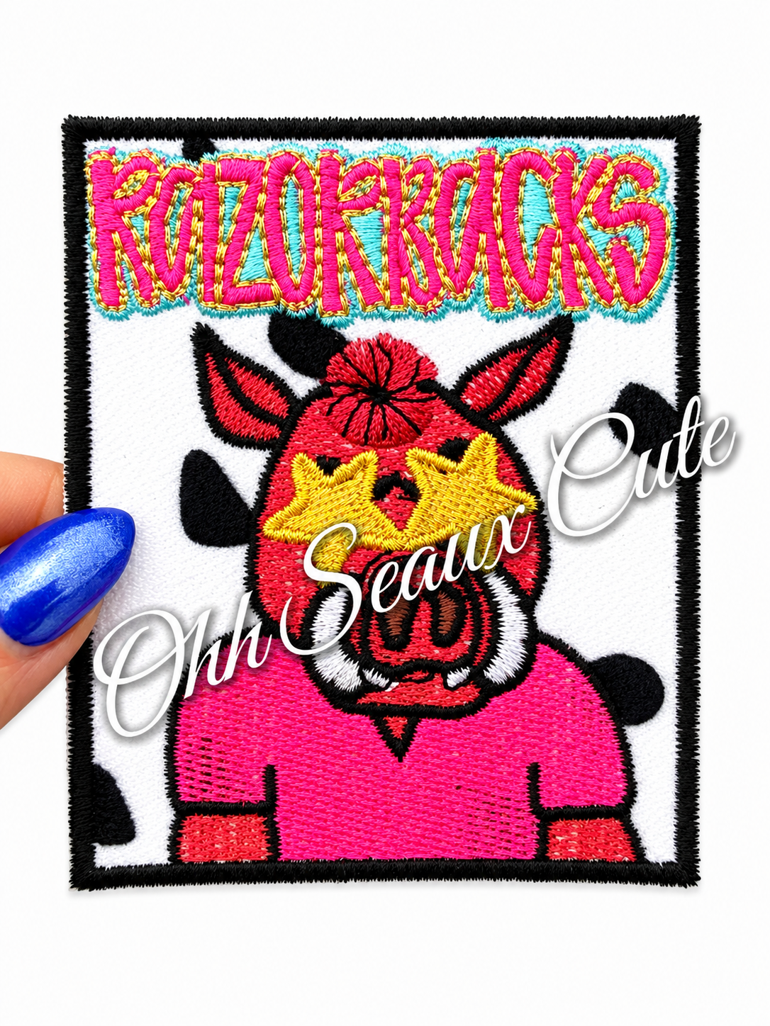 3.5” Preppy Arkansas Razorbacks
