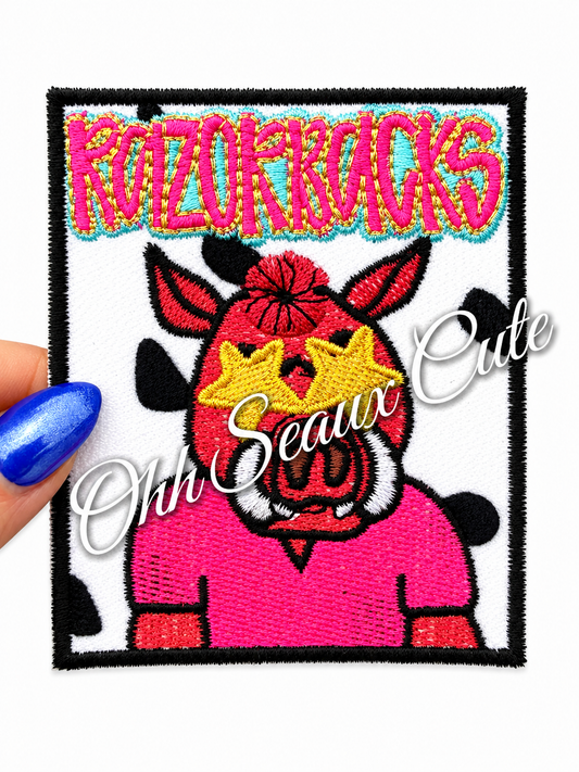 3.5” Preppy Arkansas Razorbacks