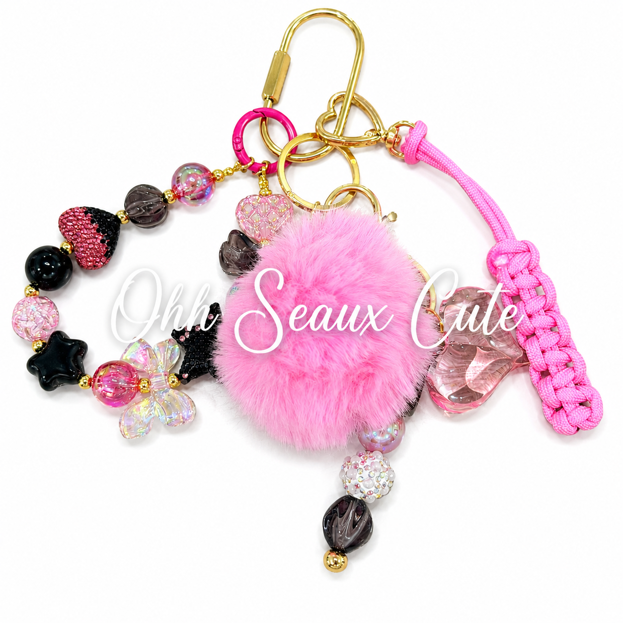 Pink October Bag Charm