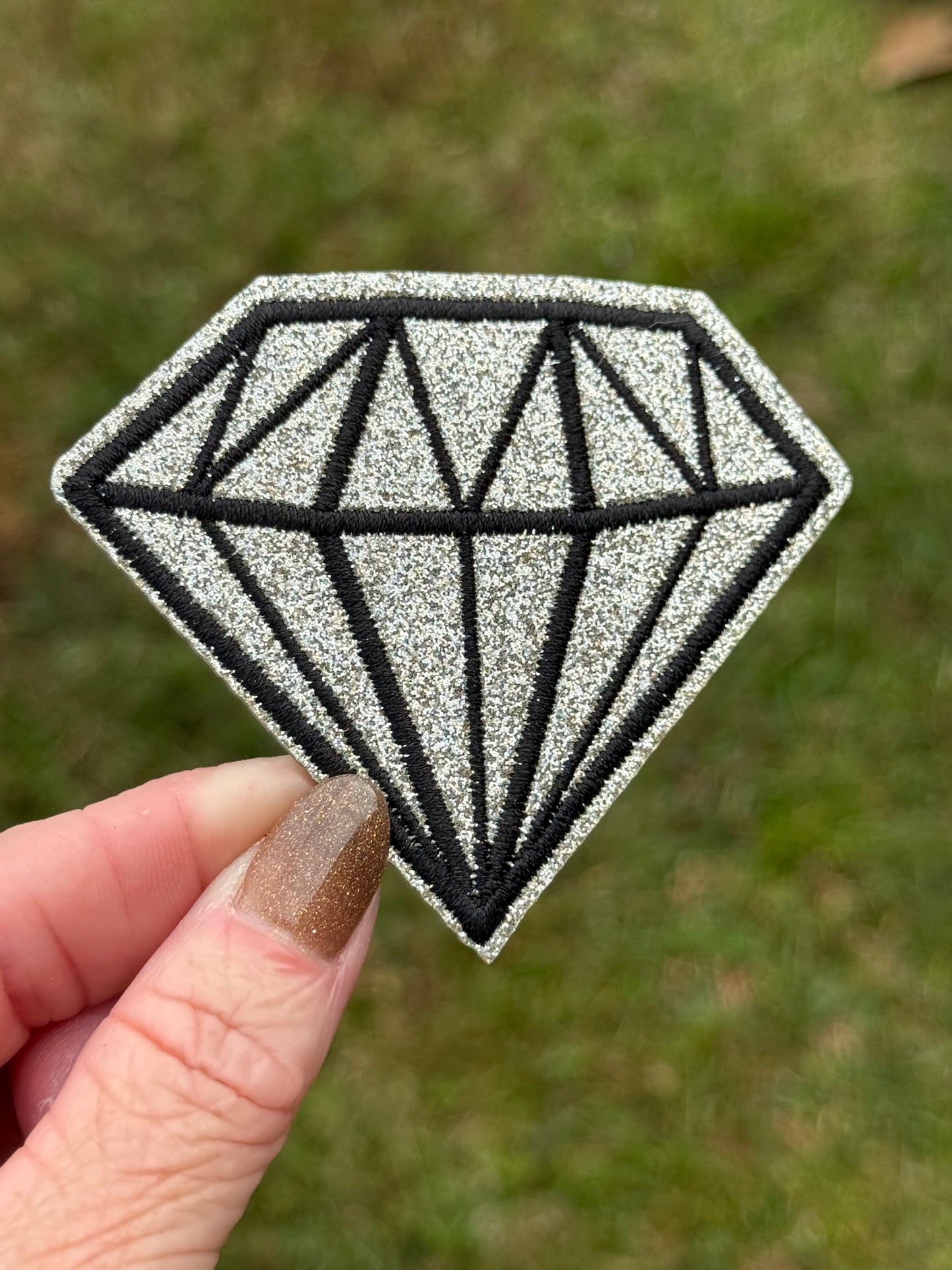 2.5” Glitter Diamonds