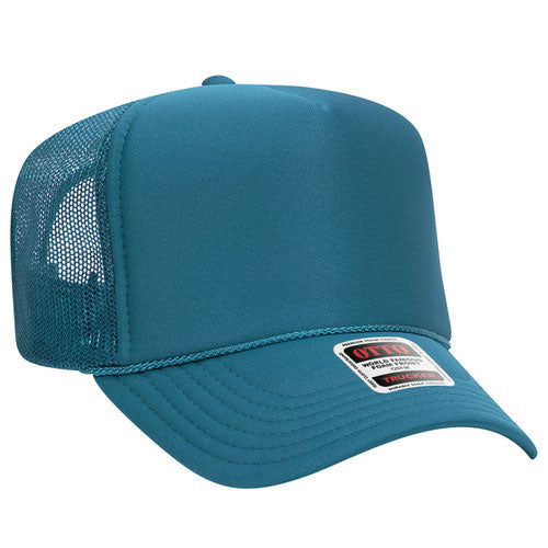 Otto High Crown Foam Trucker -Turquoise