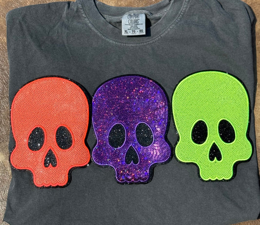 7” Neon Skull Head
