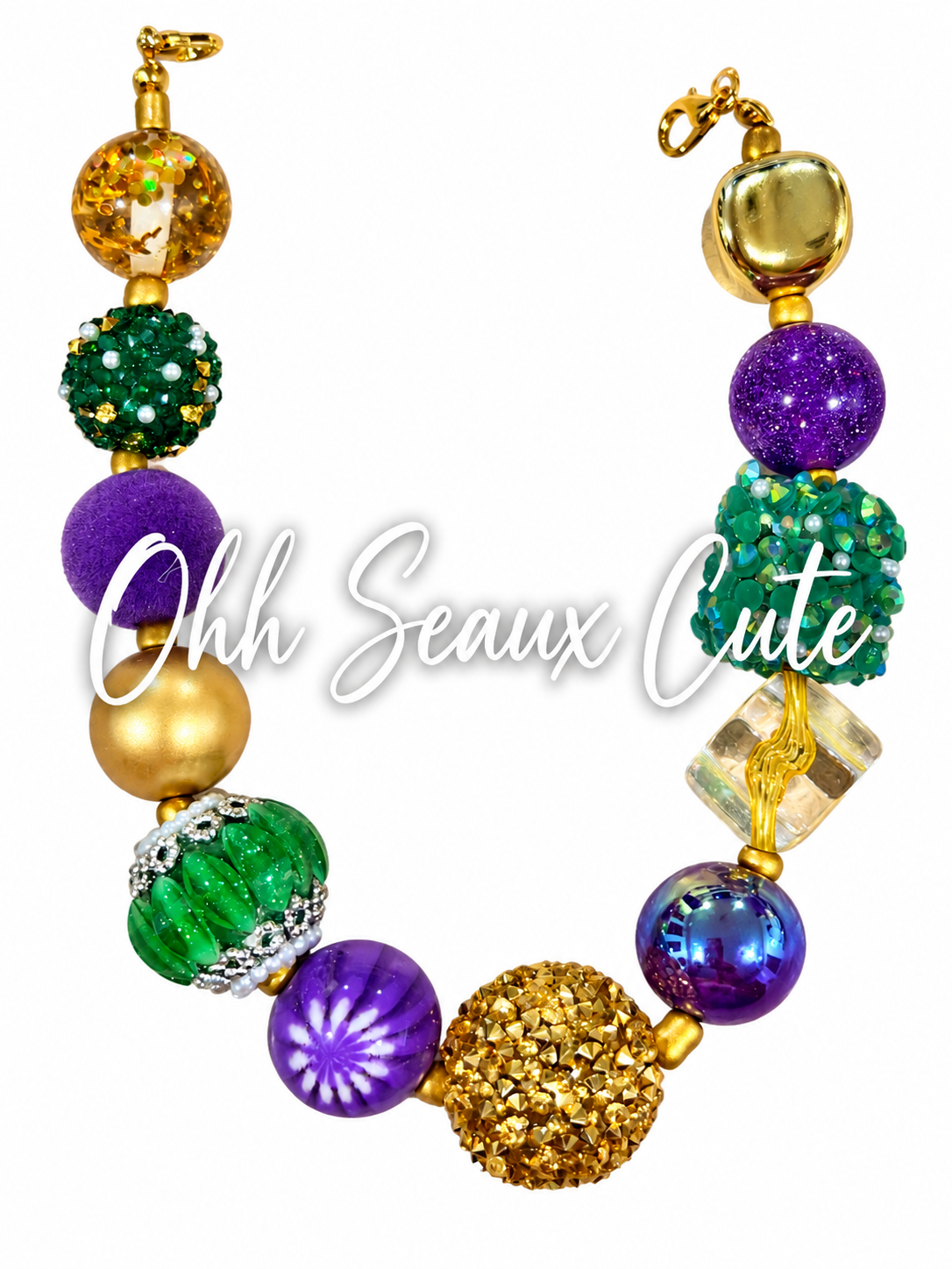 9” Mardi Gras 7 Hat Chain