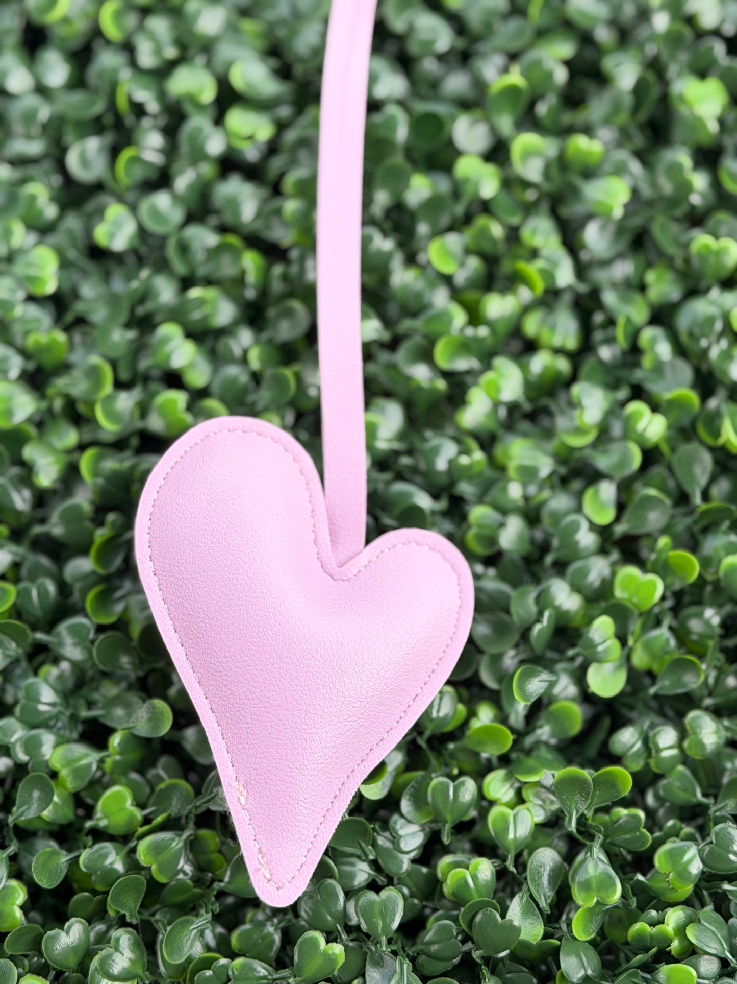 PU Leather Heart Bag Charm