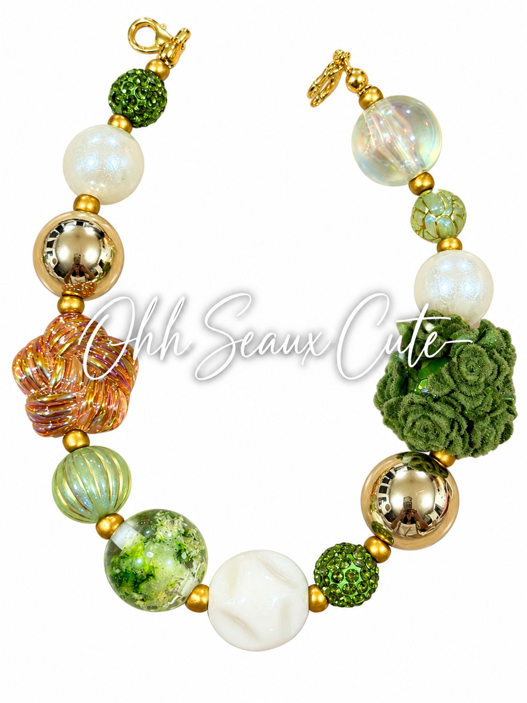 9” Green Garden 5 Hat Chain