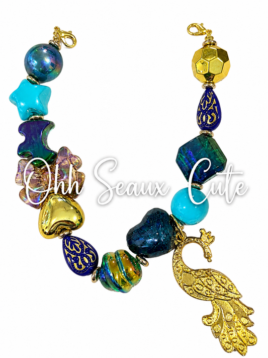 9” Peacock 1 Hat Chain