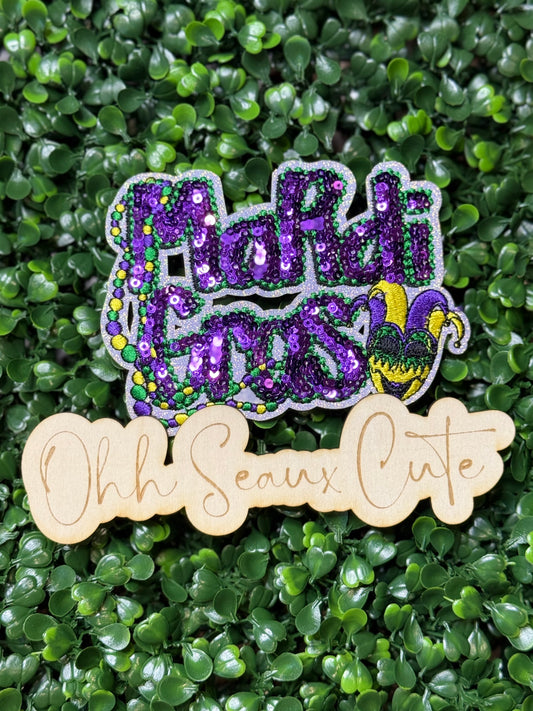 4.5” Sequin Mardi Gras (OSC Original)DO NOT COPY