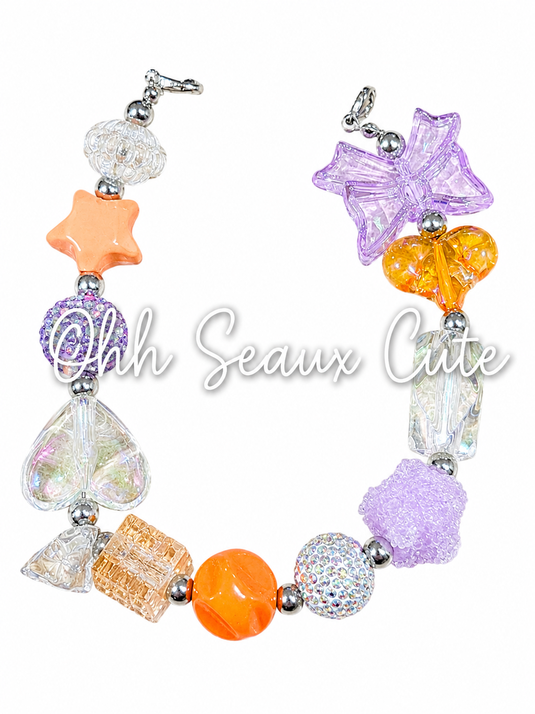 9” Clemson Ice 3 Hat Chain