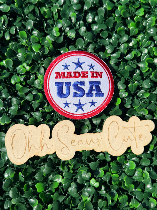 3” Made in USA Stamp