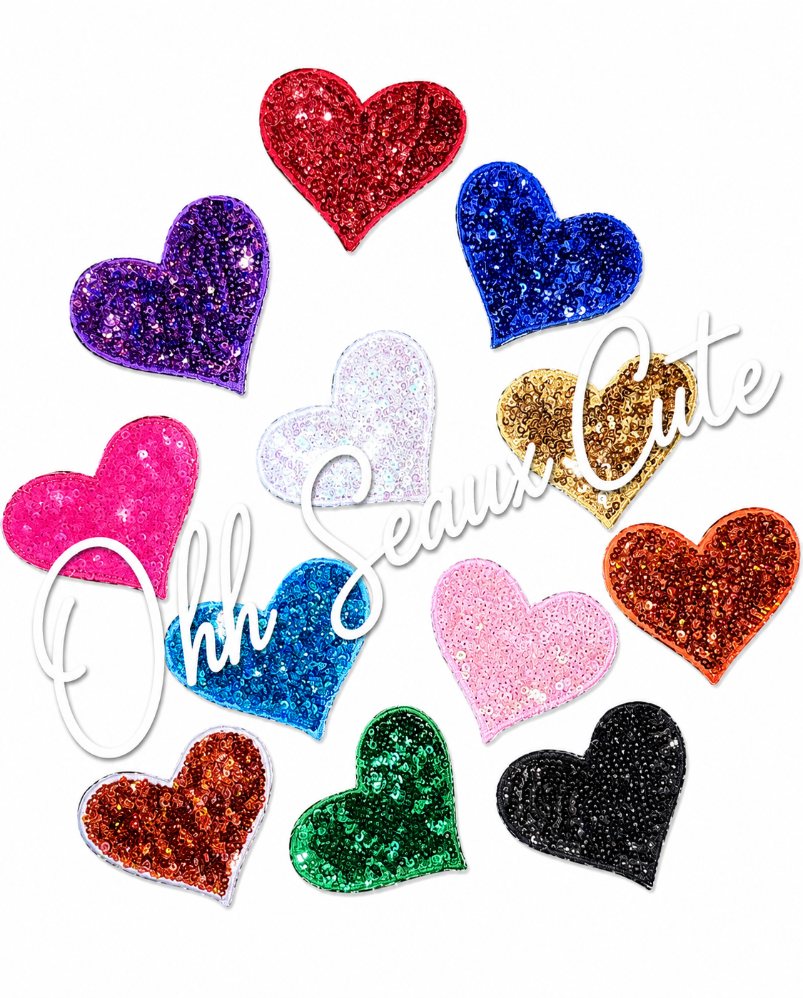 2.5” Sequin Hearts