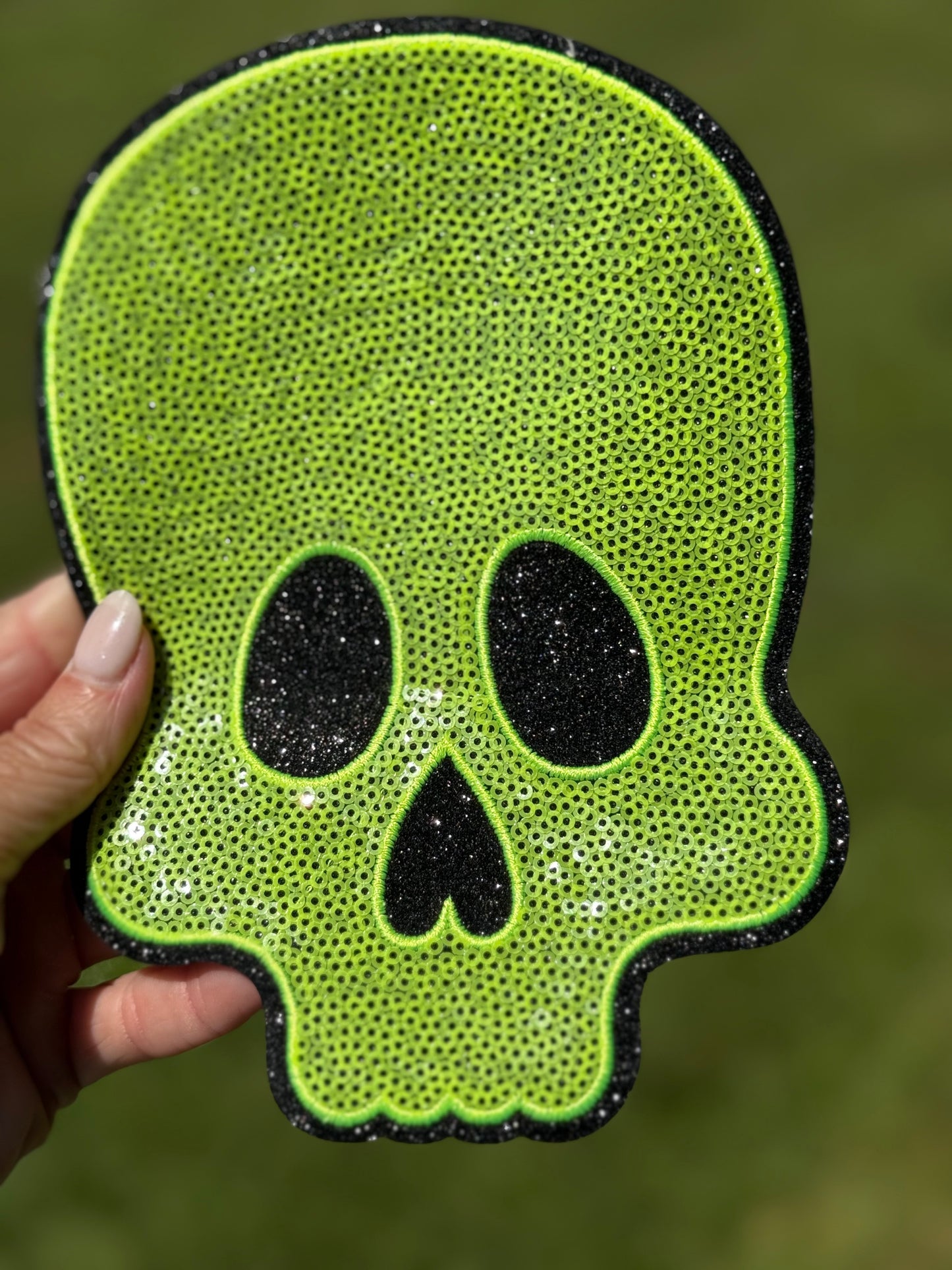 7” Neon Skull Head