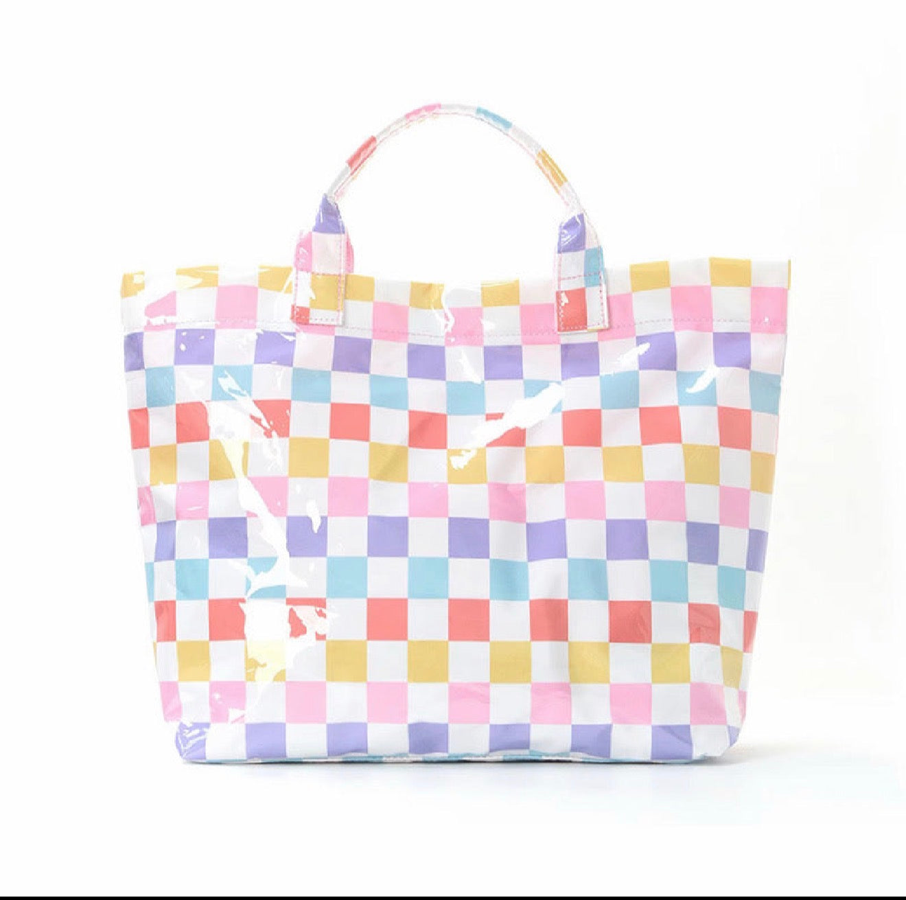 Multi Checkered Paloma Tote Bag