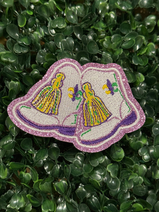 3” Mardi Gras Tassle Boots