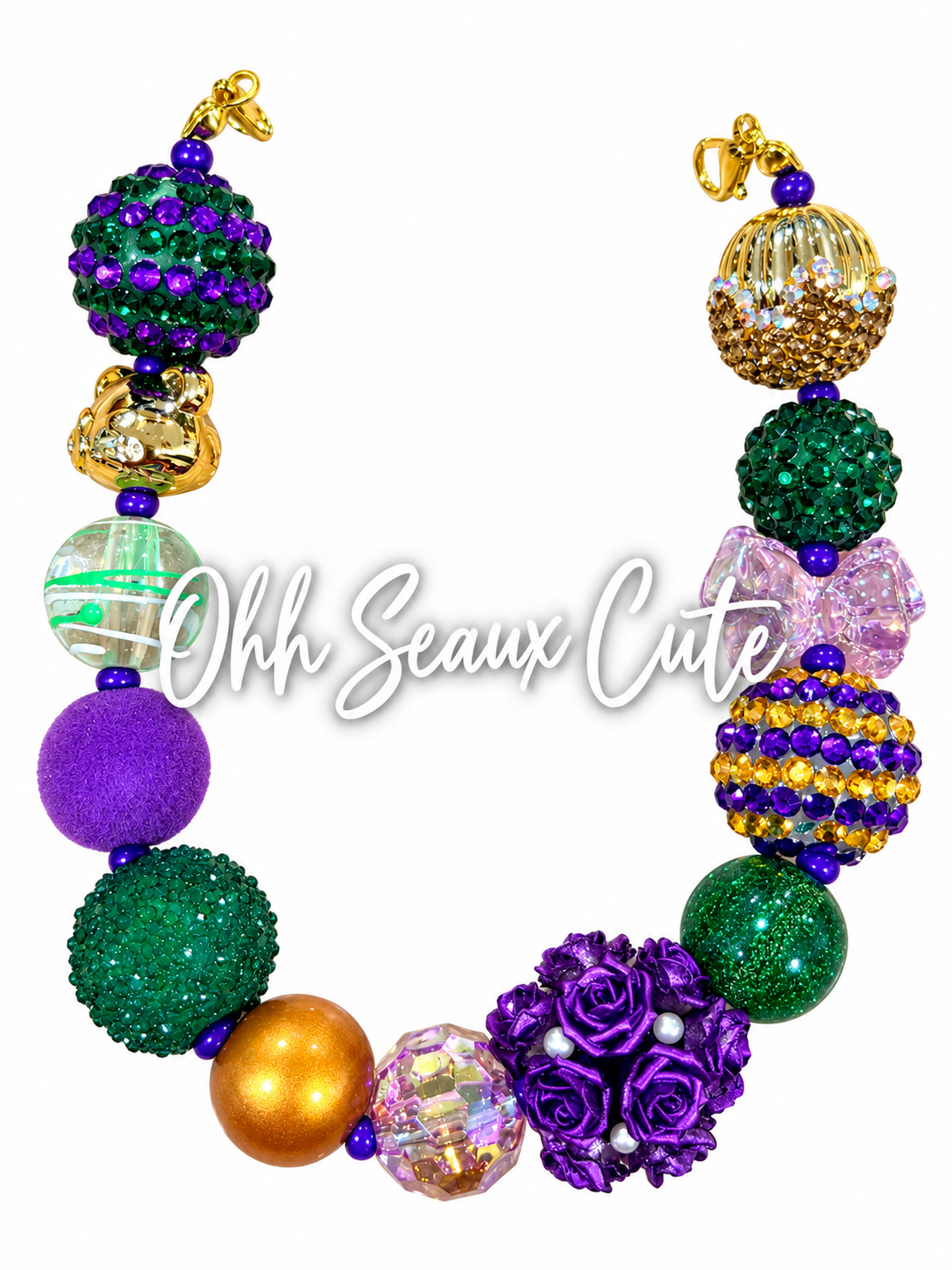 9” Mardi Gras 8 Hat Chain