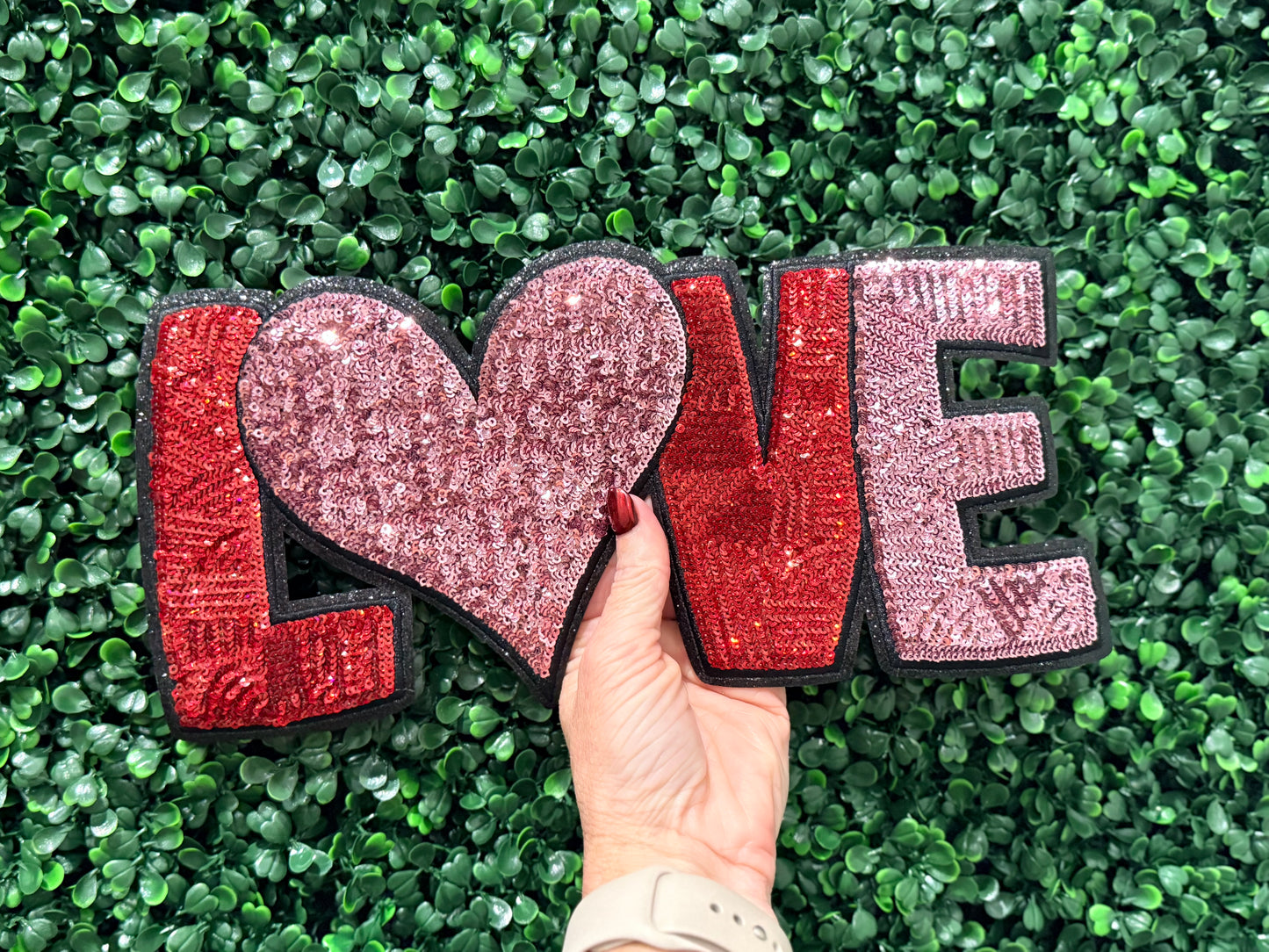 12” Sequin LOVE