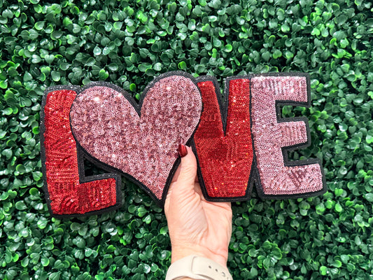 12” Sequin LOVE