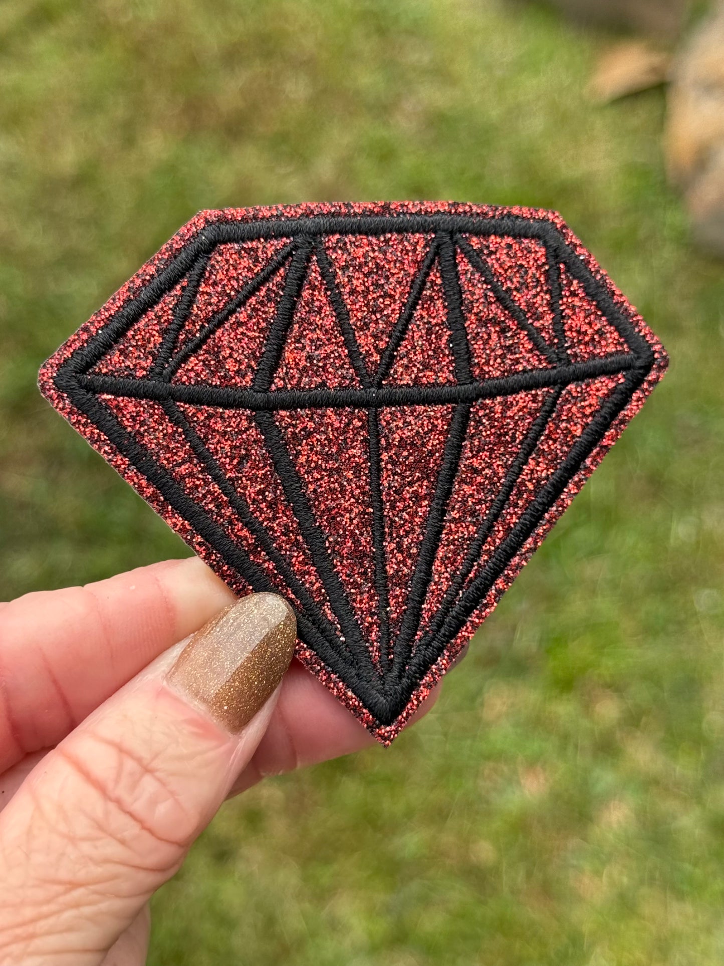 2.5” Glitter Diamonds