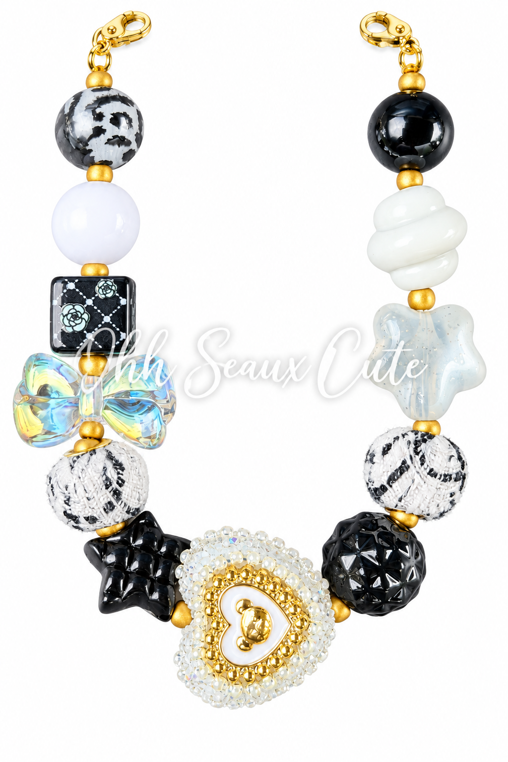 Black/White 6 Hat Chain
