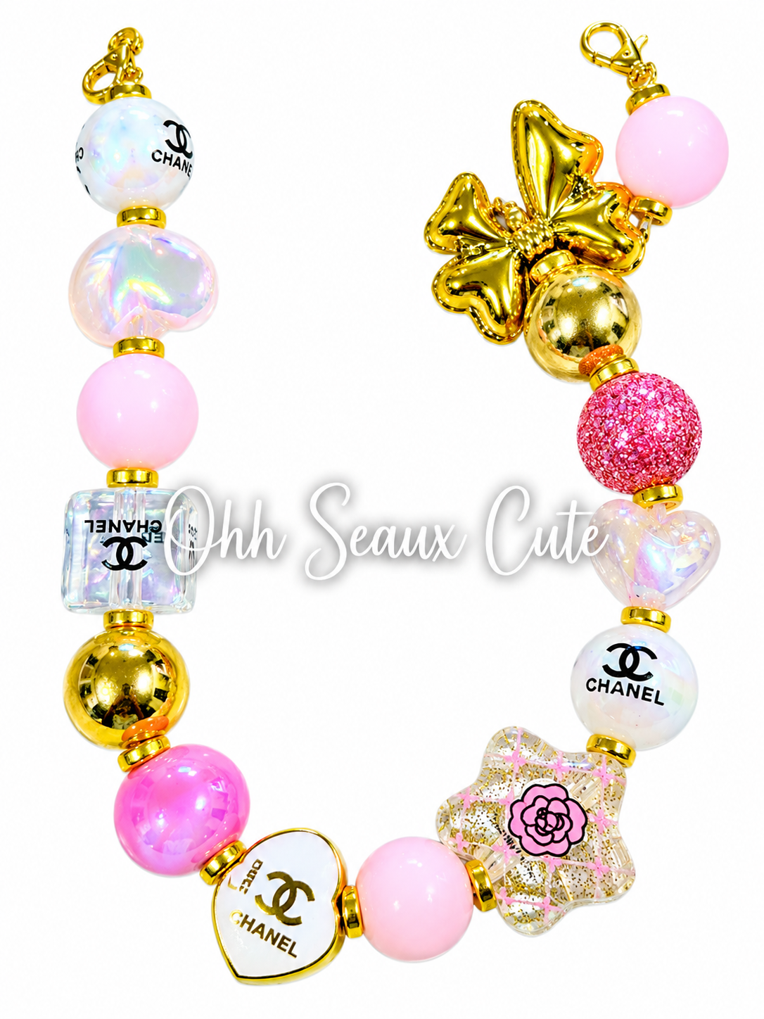 9” CC Bling 3 Hat Chain