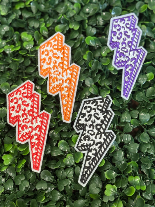 2.5” Leopard Lightening Bolt