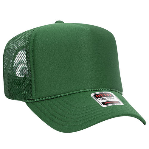 Otto High Crown Foam Trucker -Kelly Green