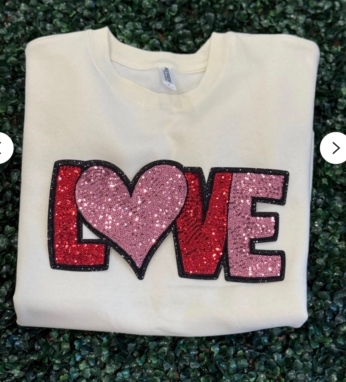 12” Sequin LOVE