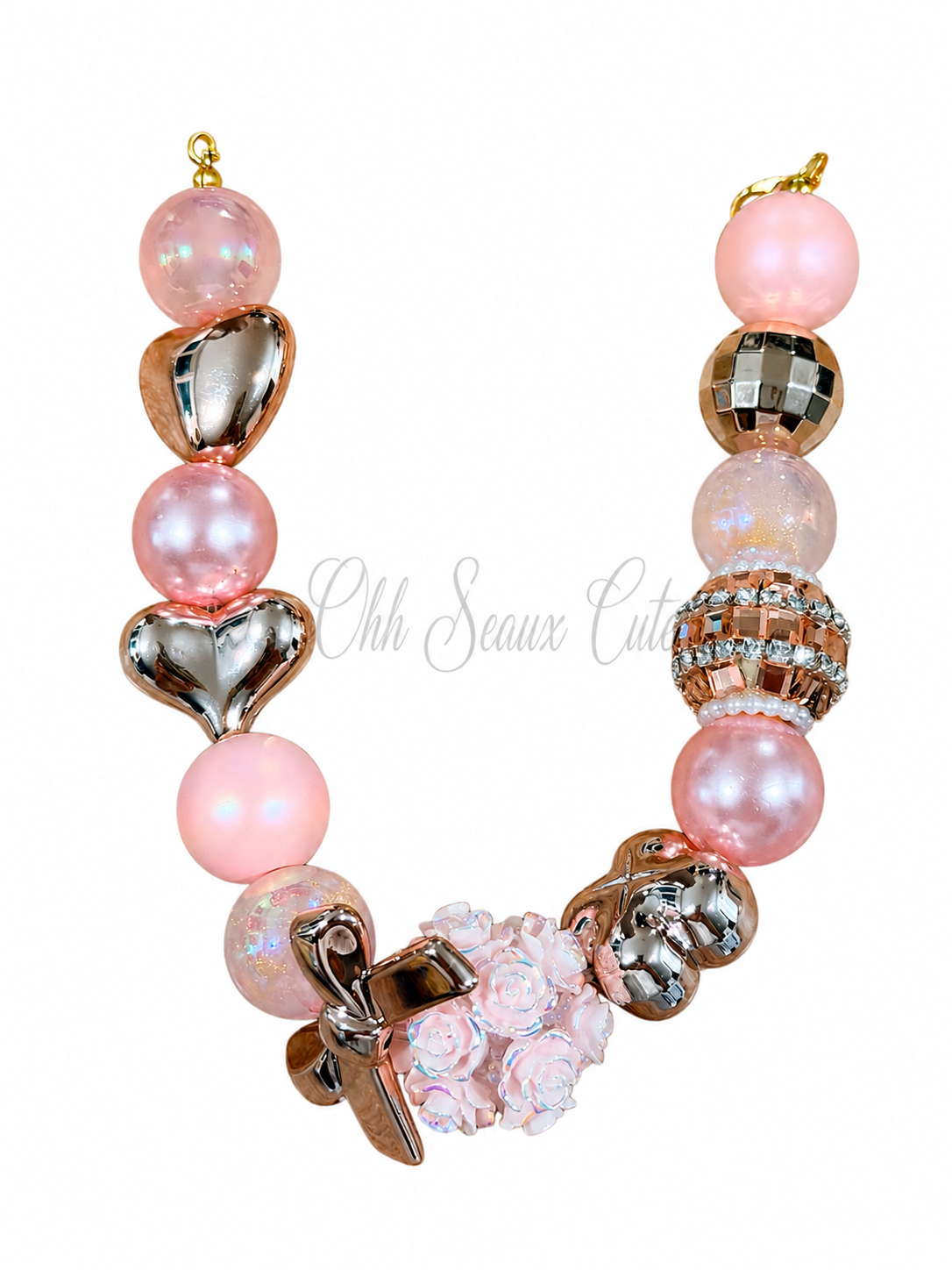 Rose Gold 1 Hat Chain
