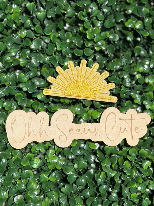 2.5” Glitter Sun Ray