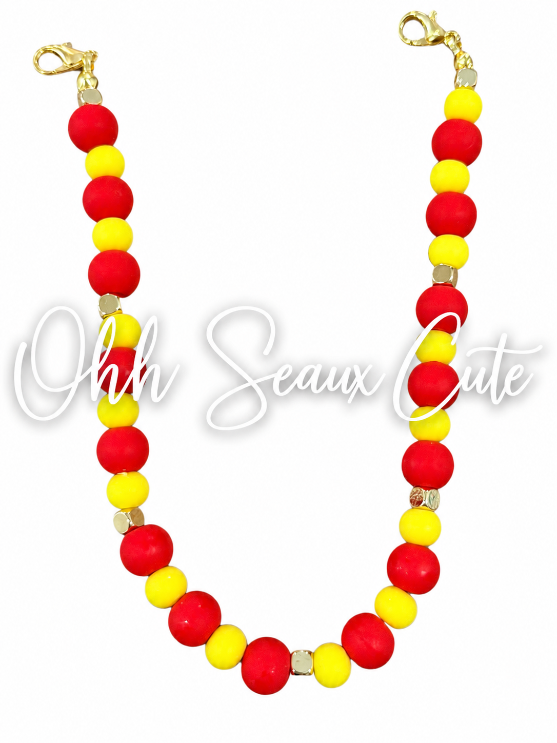 9”  Clay Bead CRAWFISH Hat Chain