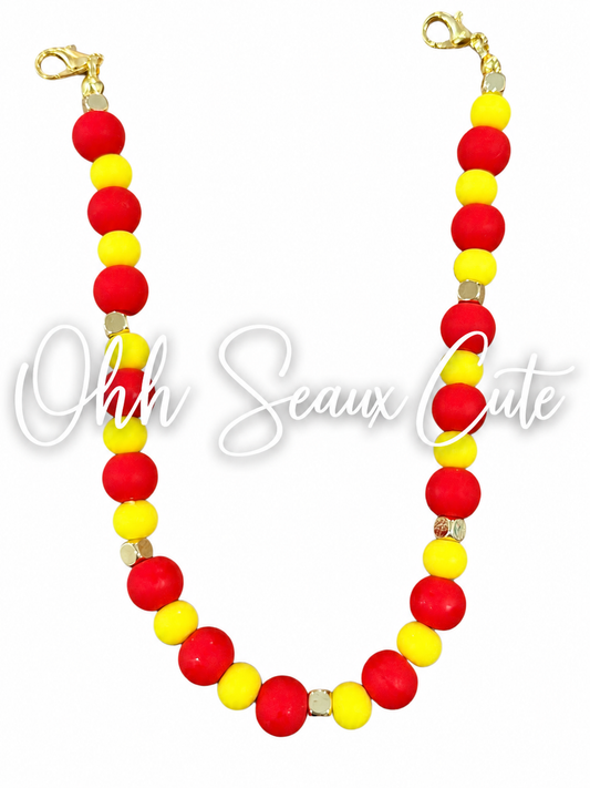 9”  Clay Bead CRAWFISH Hat Chain