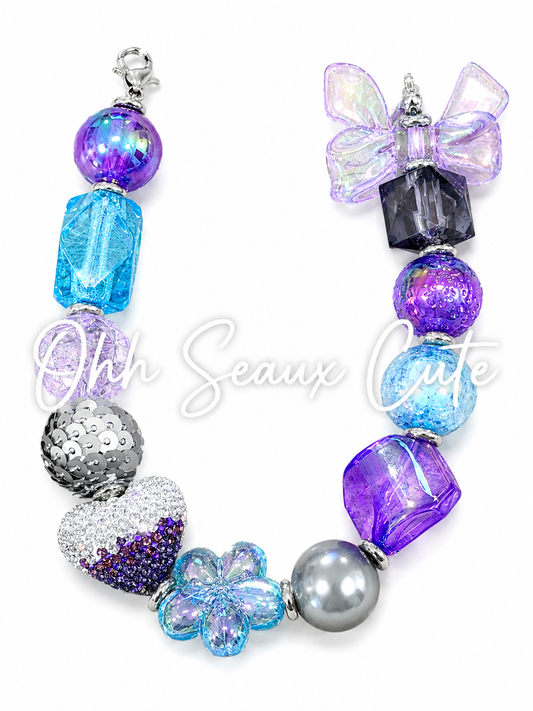 9” Purplish Hat Chain