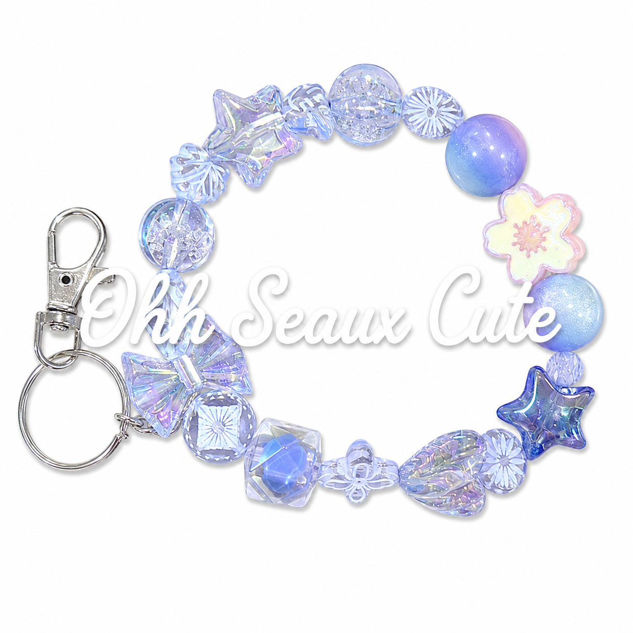 Custom Bead Keychain Islander