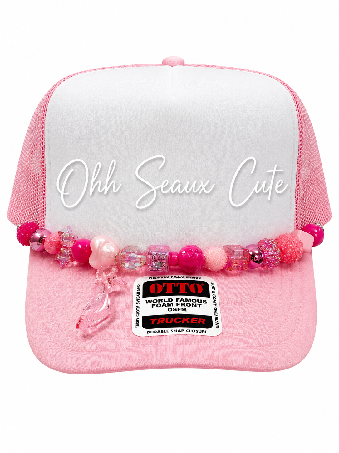 9”  Pink Stiletto Hat Chain