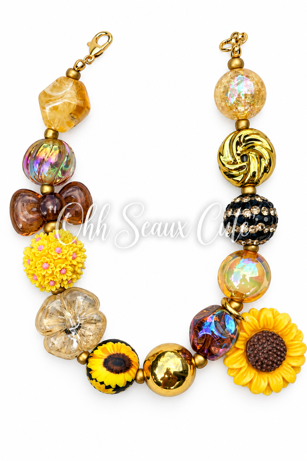 9” Sunflower 5 Hat Chain