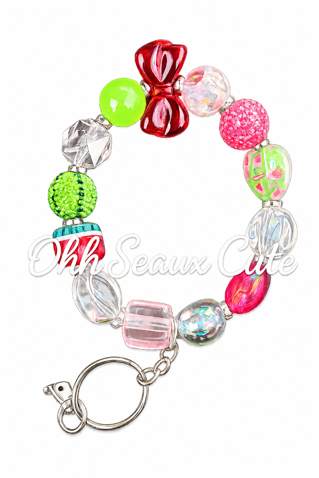 Custom Watermelon Keychain