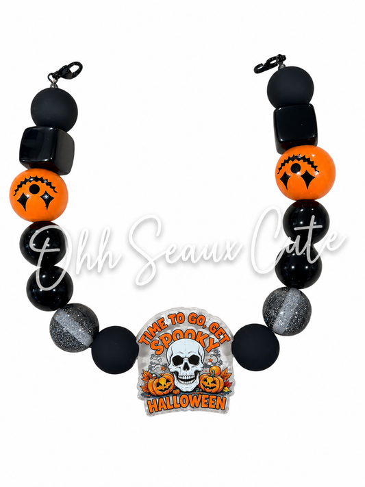 9” Skull Face  Hat Chain
