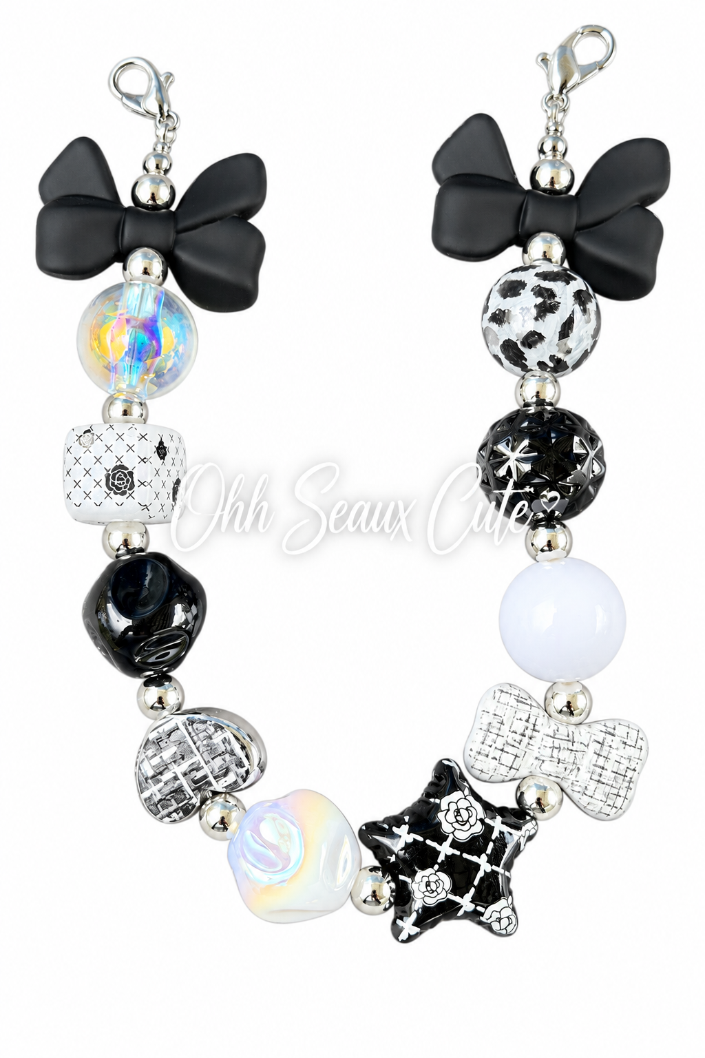 Black/White 5 Hat Chain