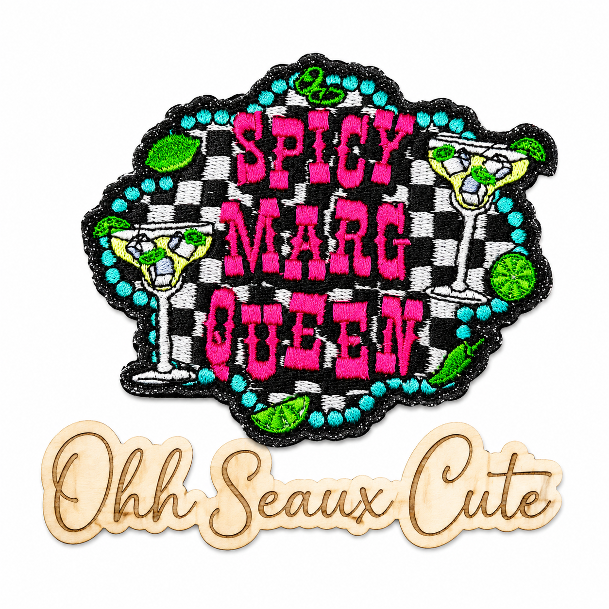 3.75” Checkered Spicy Marg Queen