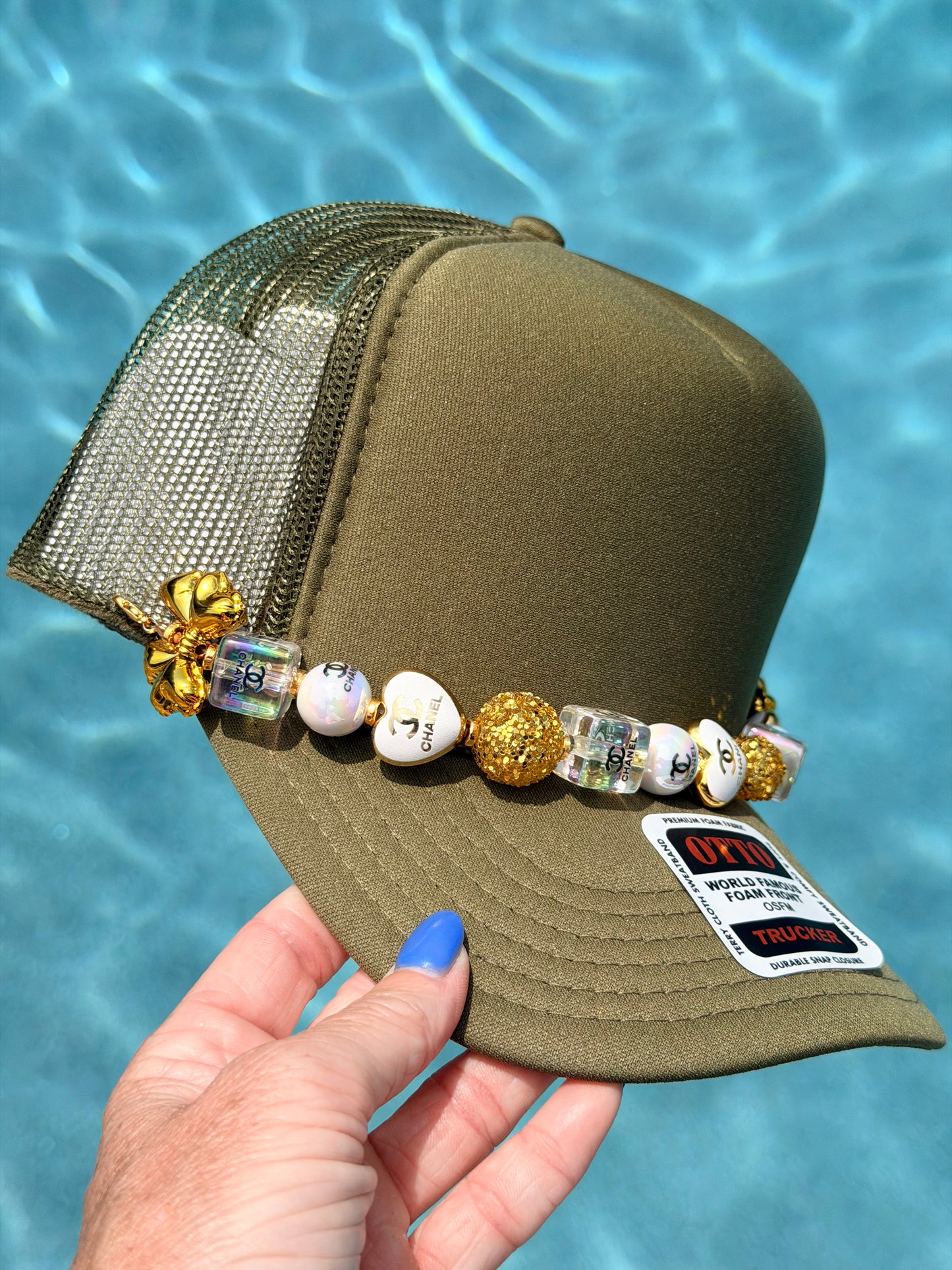 9” Gold CC Hat Chain