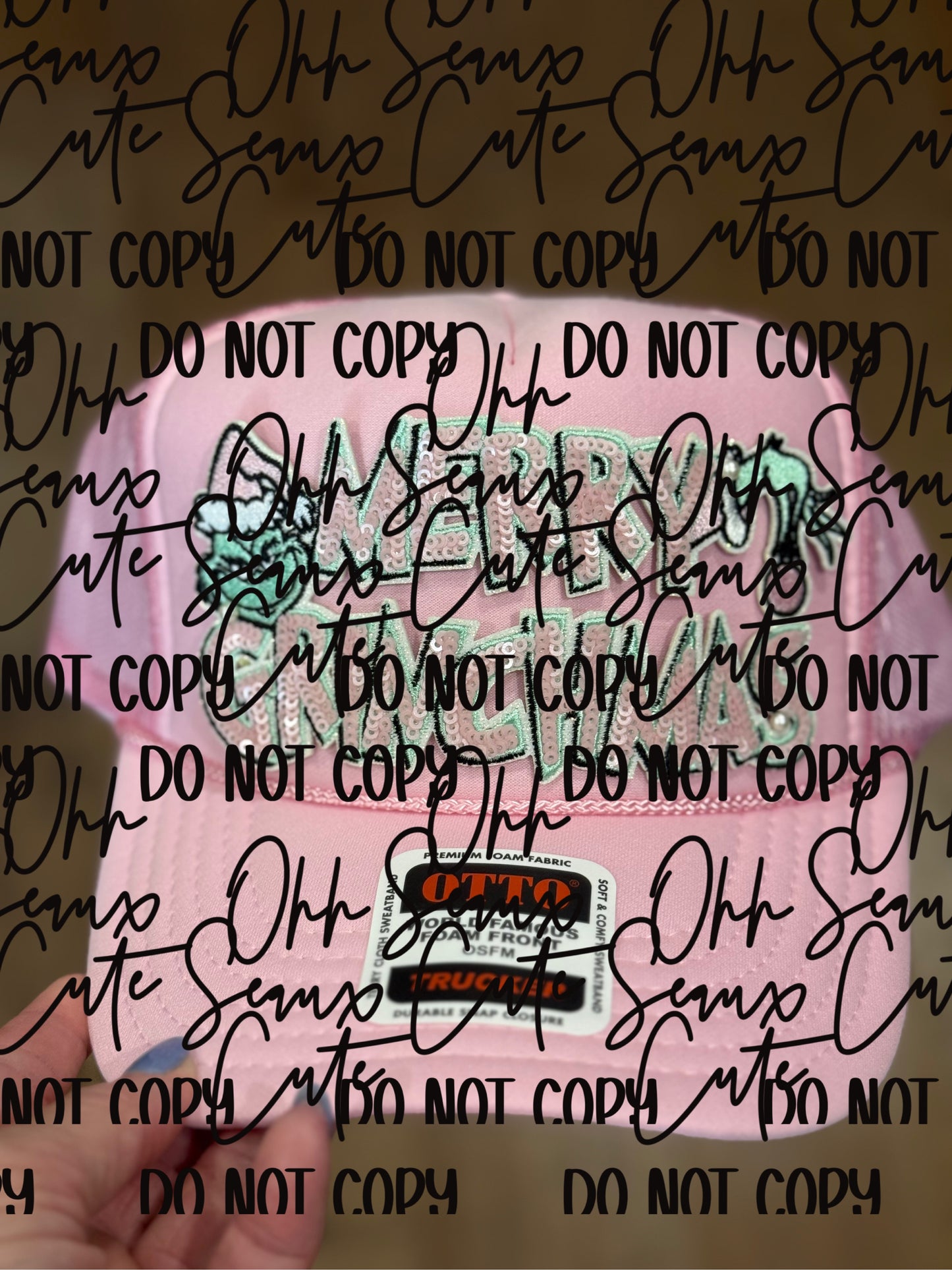 5” Sequin MERRY GRINCHMAS - DO NOT COPY