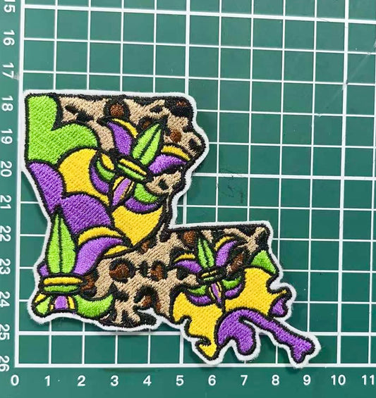 3” Louisiana State Mardi Gras