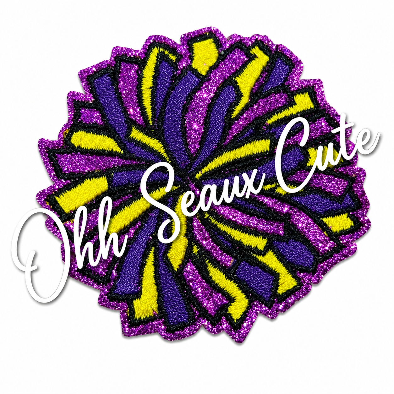 2.5” LSU Pom Pom