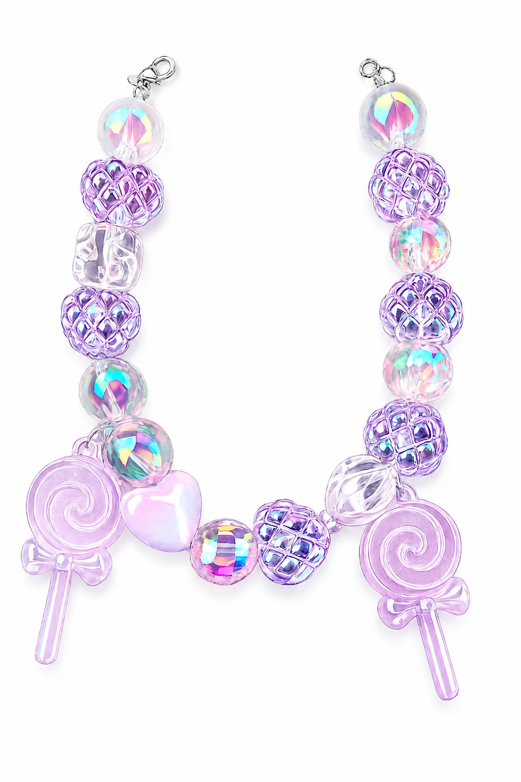 9” Purple Lollypop Hat Chain