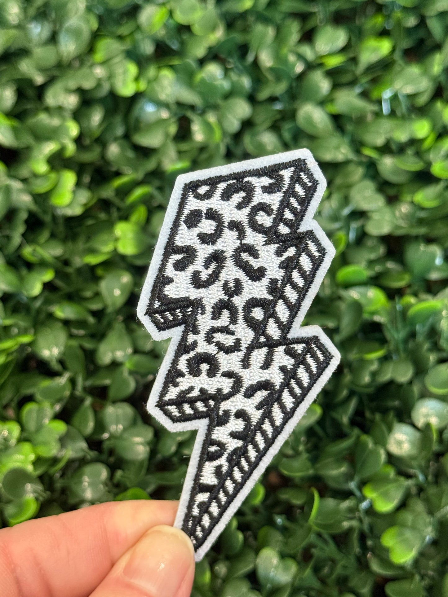 2.5” Leopard Lightening Bolt