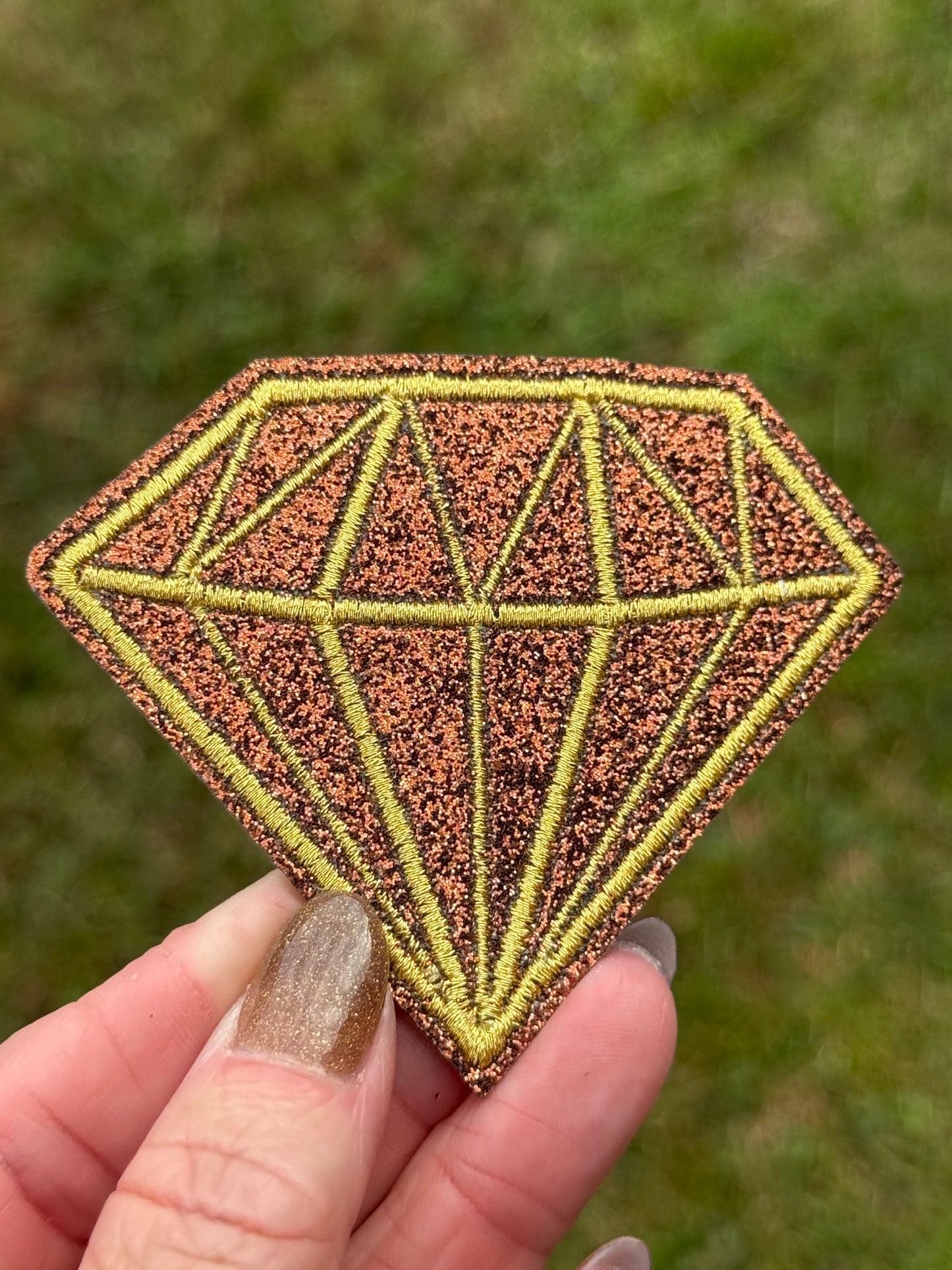 2.5” Glitter Diamonds