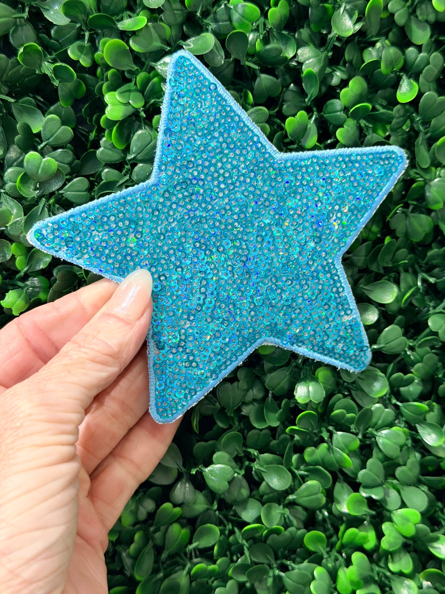 5” Star- Sparkle Blue