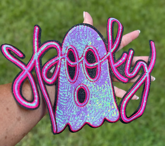 12” Sequin SPOOKY Ghost