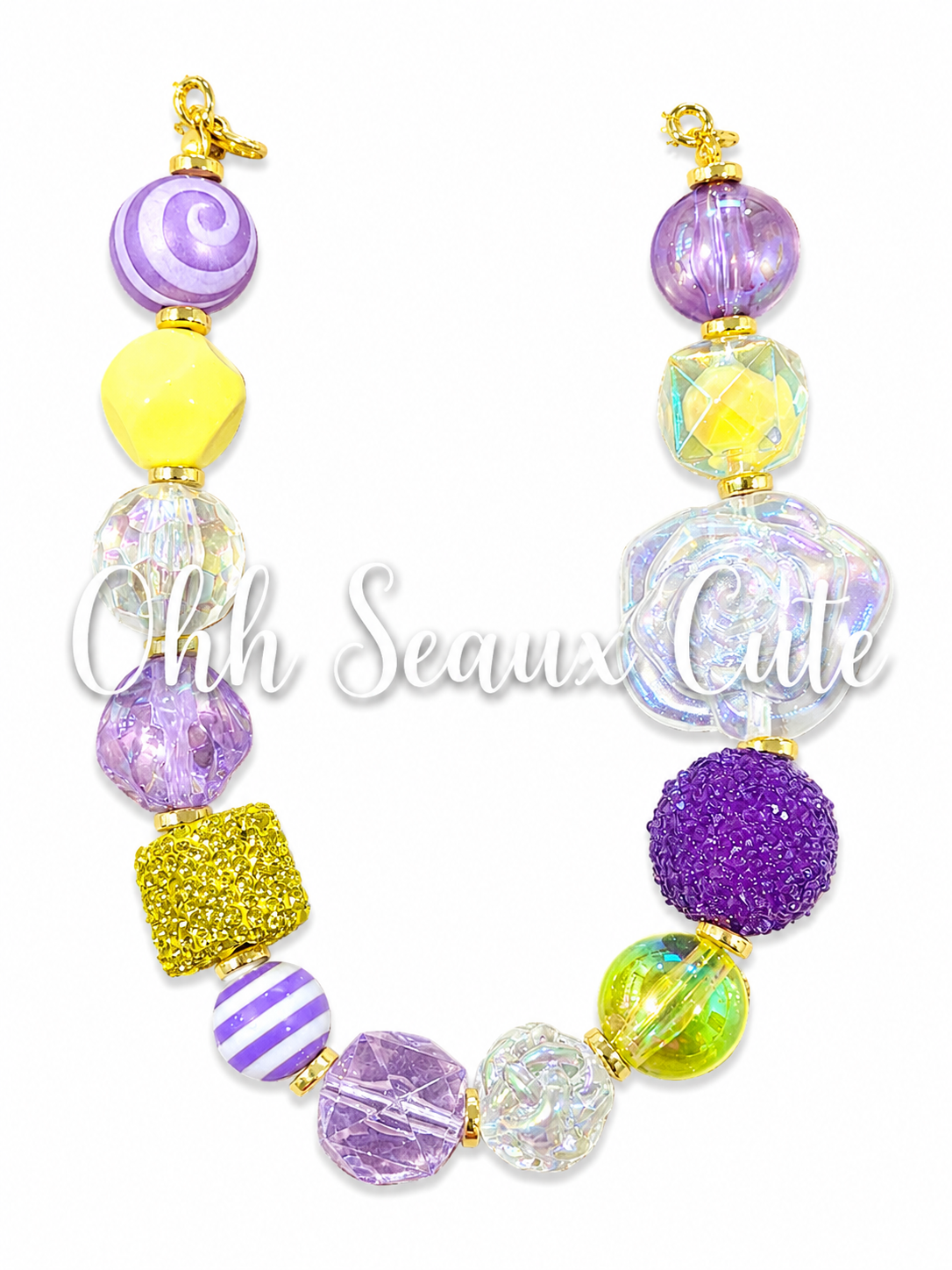 9” LSU Ice 1 Hat Chain