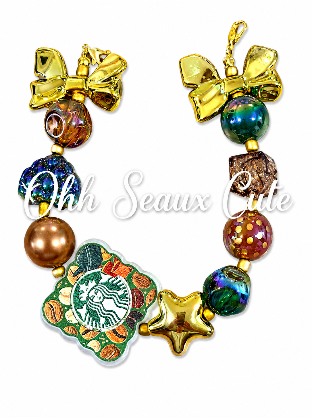 9” Starbucks 2 Hat Chain