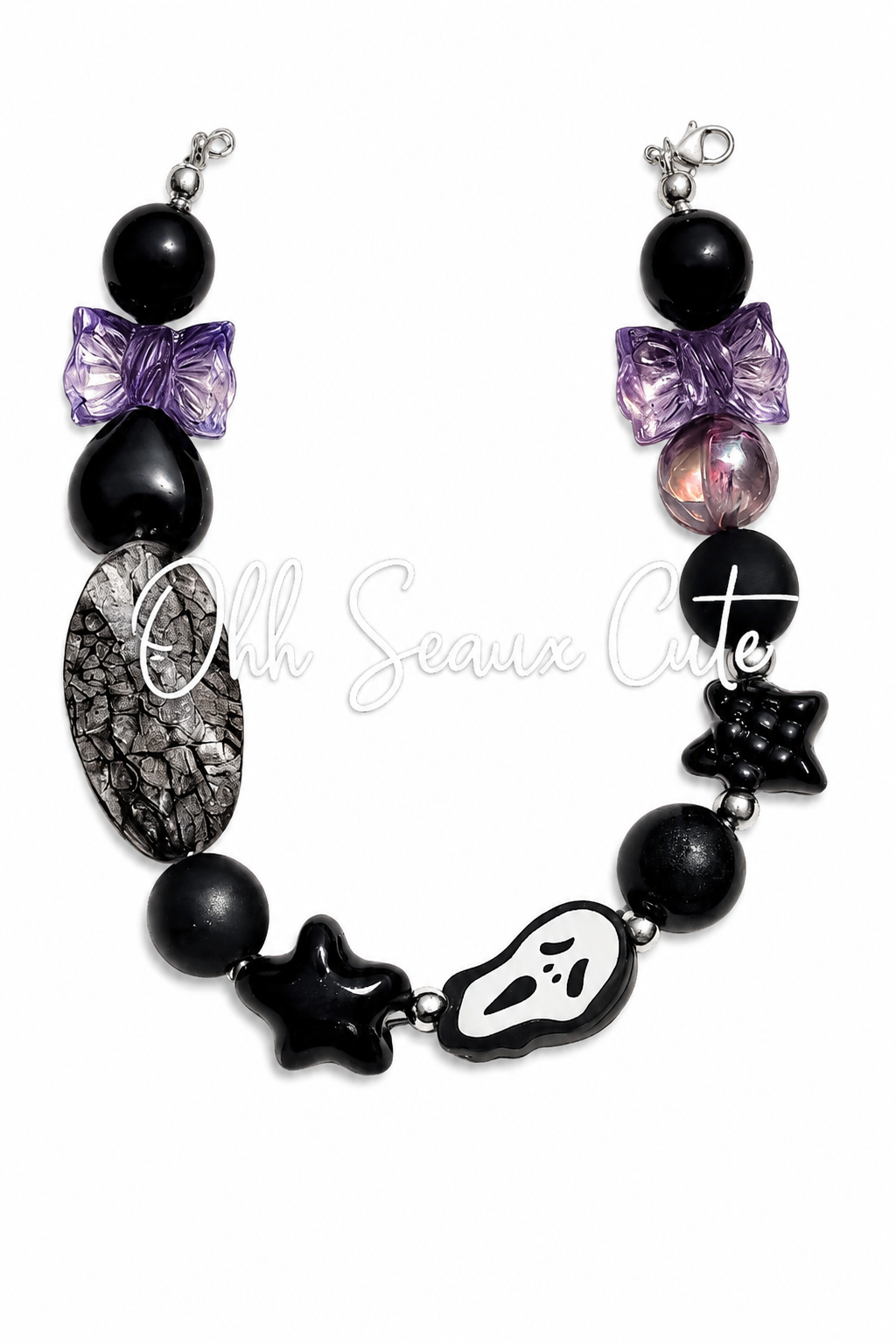 9” Ghost Face Hat Chain
